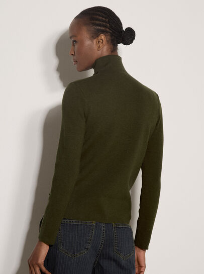 Ribbed Knit Asymmetric Cardigan