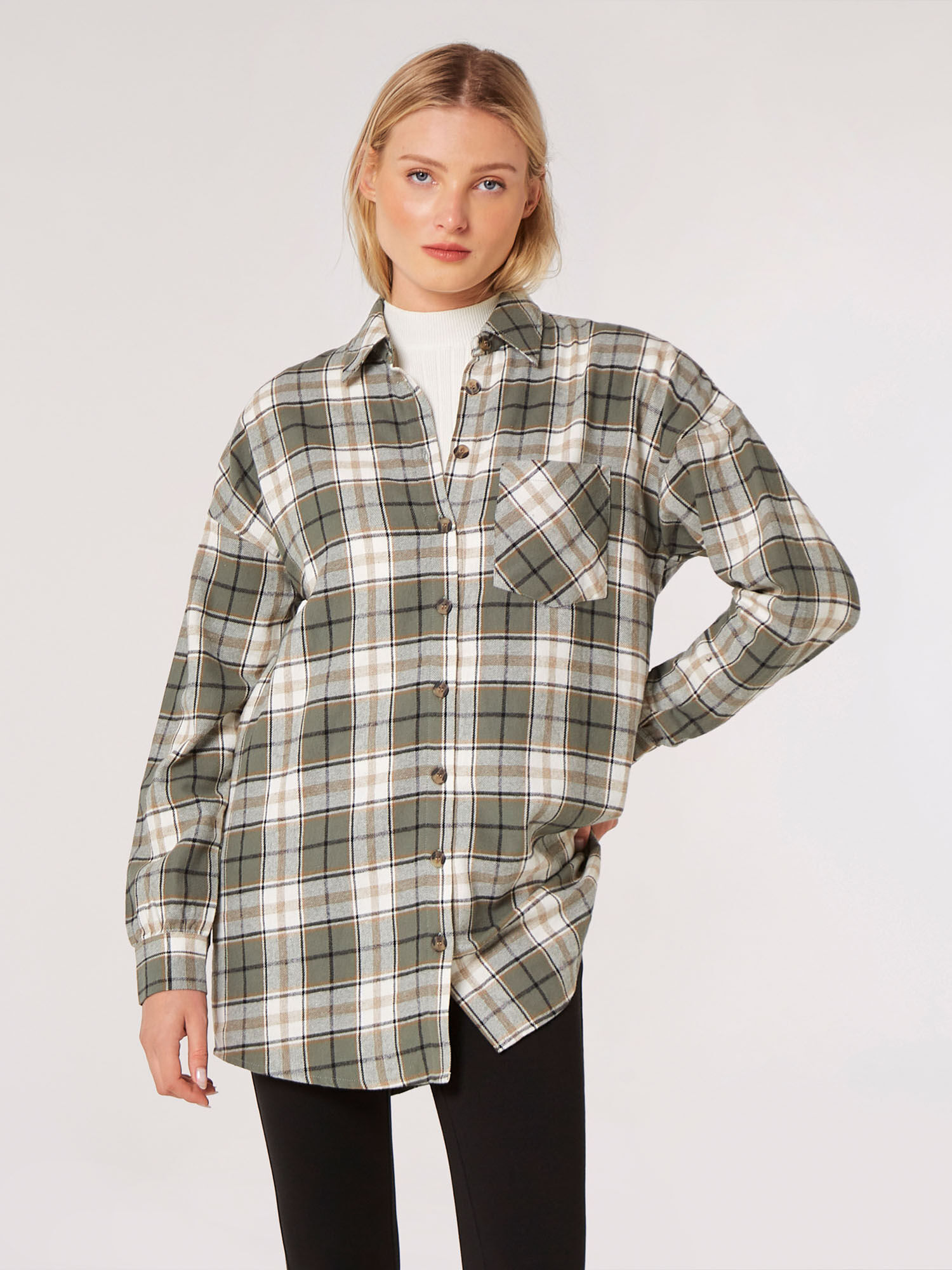 Nola Oversized Plaid Button Up Shirt - Purple | Levi's® US