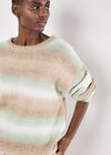 Space Dye Stripe Jumper, Green, large