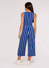 Stripe Jumpsuit, Blue, large