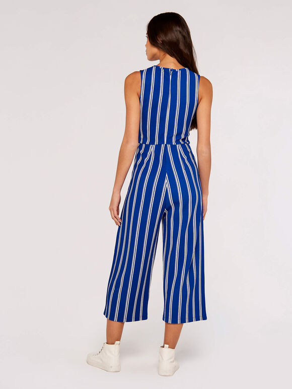 Stripe Jumpsuit, Blue, large
