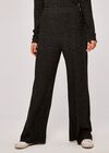 Soft Touch Palazzo Trousers, Dark Grey - Charcoal, large