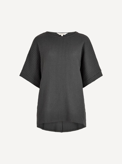 Waffle Knit Batwing Top