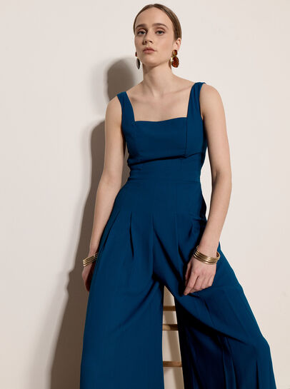 Crepe Wide-Leg Jumpsuit
