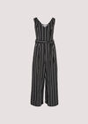 Stripe Pocket Jumpsuit, Black, large