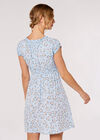 Orchid Milkmaid Mini Dress, Blue, large