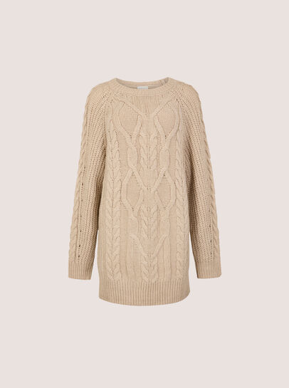 Cable Knit Jumper Mini Dress