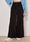 Soft Touch Wide Leg Joggers, Black, large