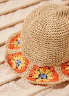 Raffia Crochet Hat, Assorted, large