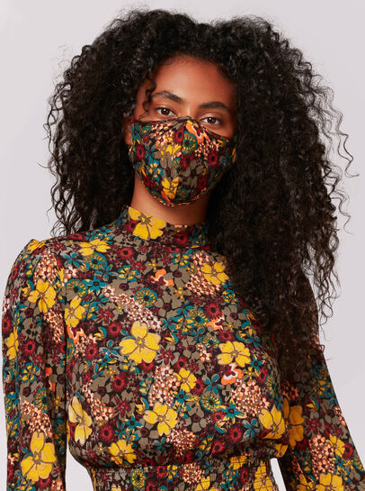 Flower Print Fashion Mask