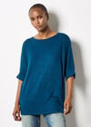 Soft Touch Batwing Top, Teal, large
