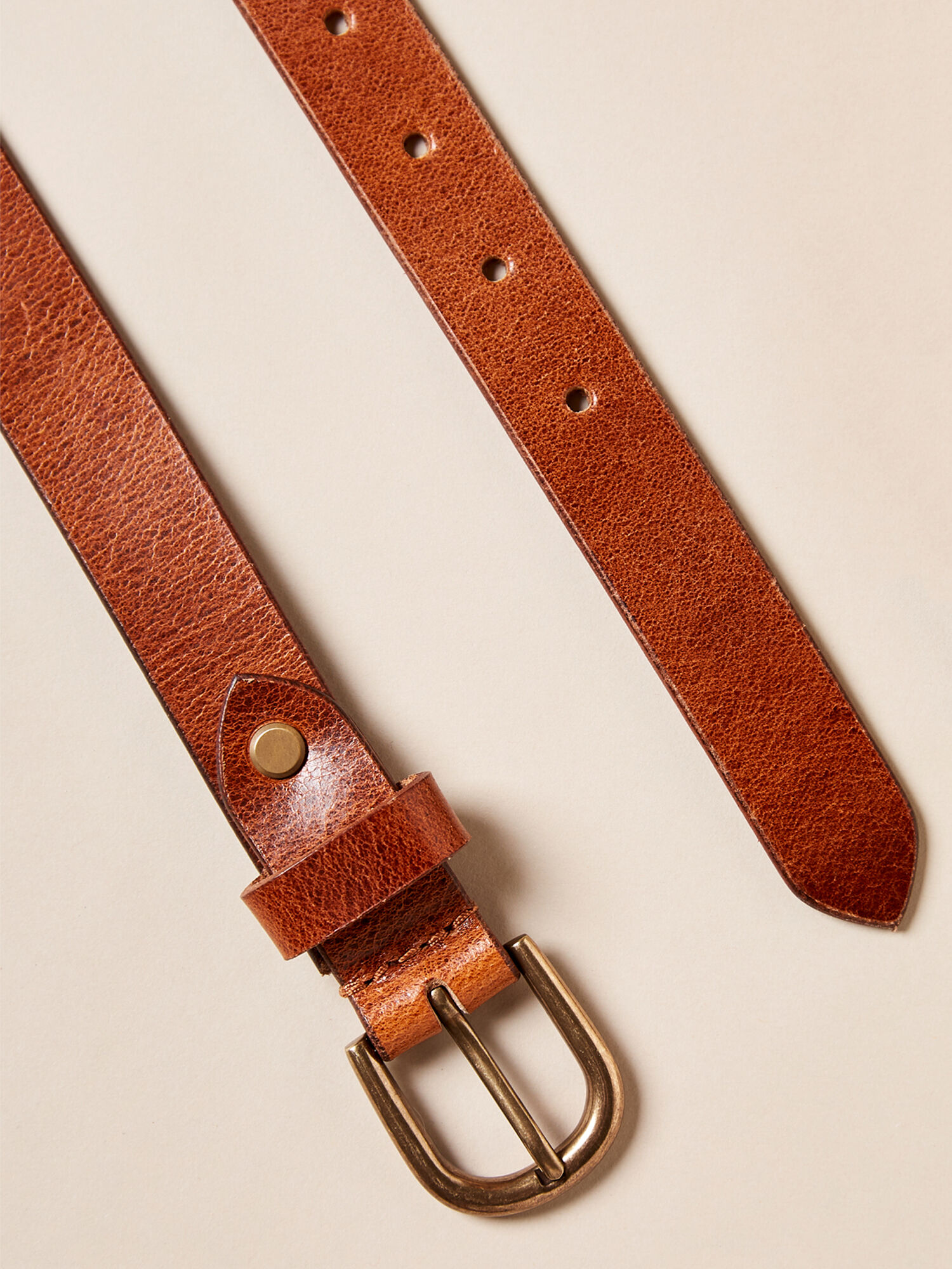 Ceinture Fine Boucle Doree Vetements Apricot