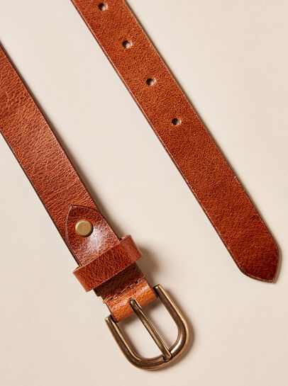 Thin  Gold Buckle Belt