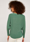 Clean Look Batwing Jumper, Teal, large