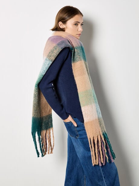 Colour Block Square Scarf