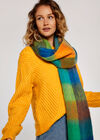 Colourblock Square Scarf, Blue, large