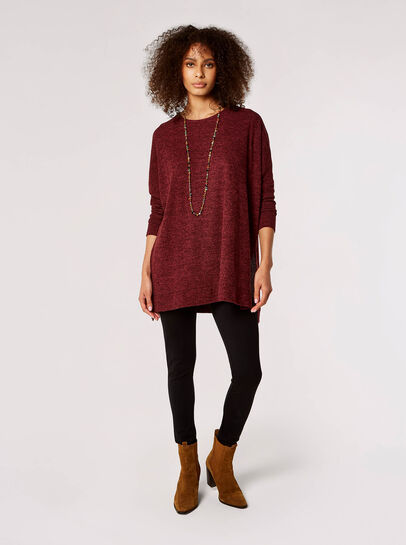 Ribbed Side Split Top