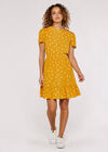 Sunspot Smocked Mini Dress, Mustard, large