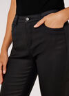 Sienna beschichtete Röhrenjeans, Schwarz, Größe L