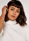 Turtle Neck Jumper, Cream, large
