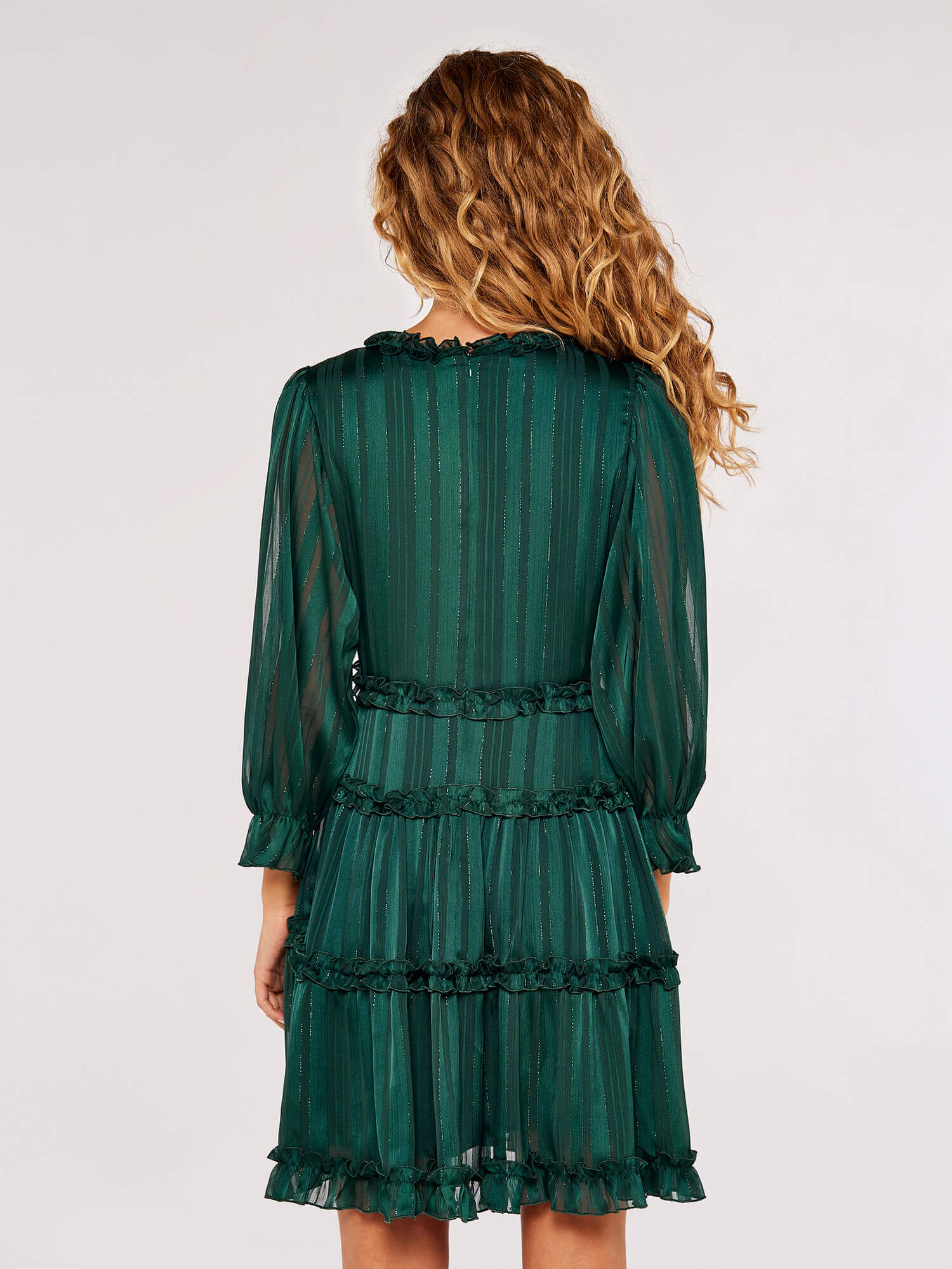 Bijoux petite frill mini on sale dress apricot