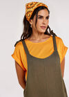 Tie Shoulder Jumpsuit, Khaki, large