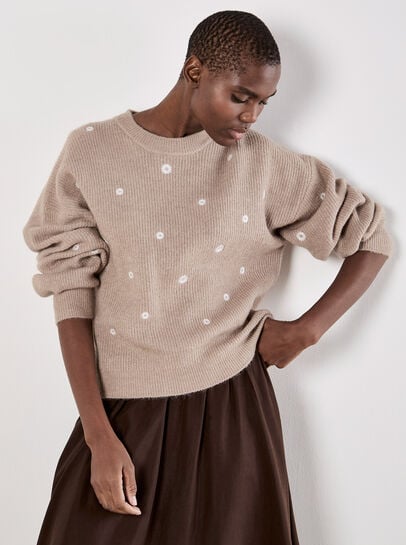 Daisy Embroidered Jumper