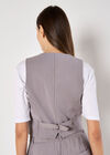Tailored Pinstripe Waistcoat, Grey, large