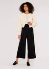 Bubble Crop Cardigan, Cream, large