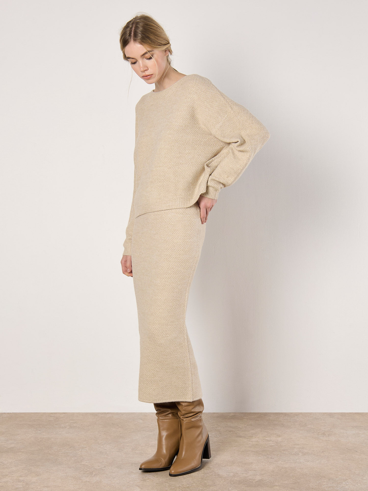 Waffle Knit Midaxi Skirt | Apricot Clothing Waffle Knit Midaxi Skirt | Apricot Clothing