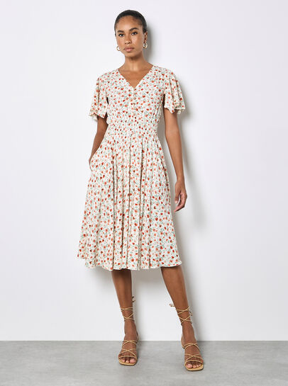 Ditsy Floral Midi Dress