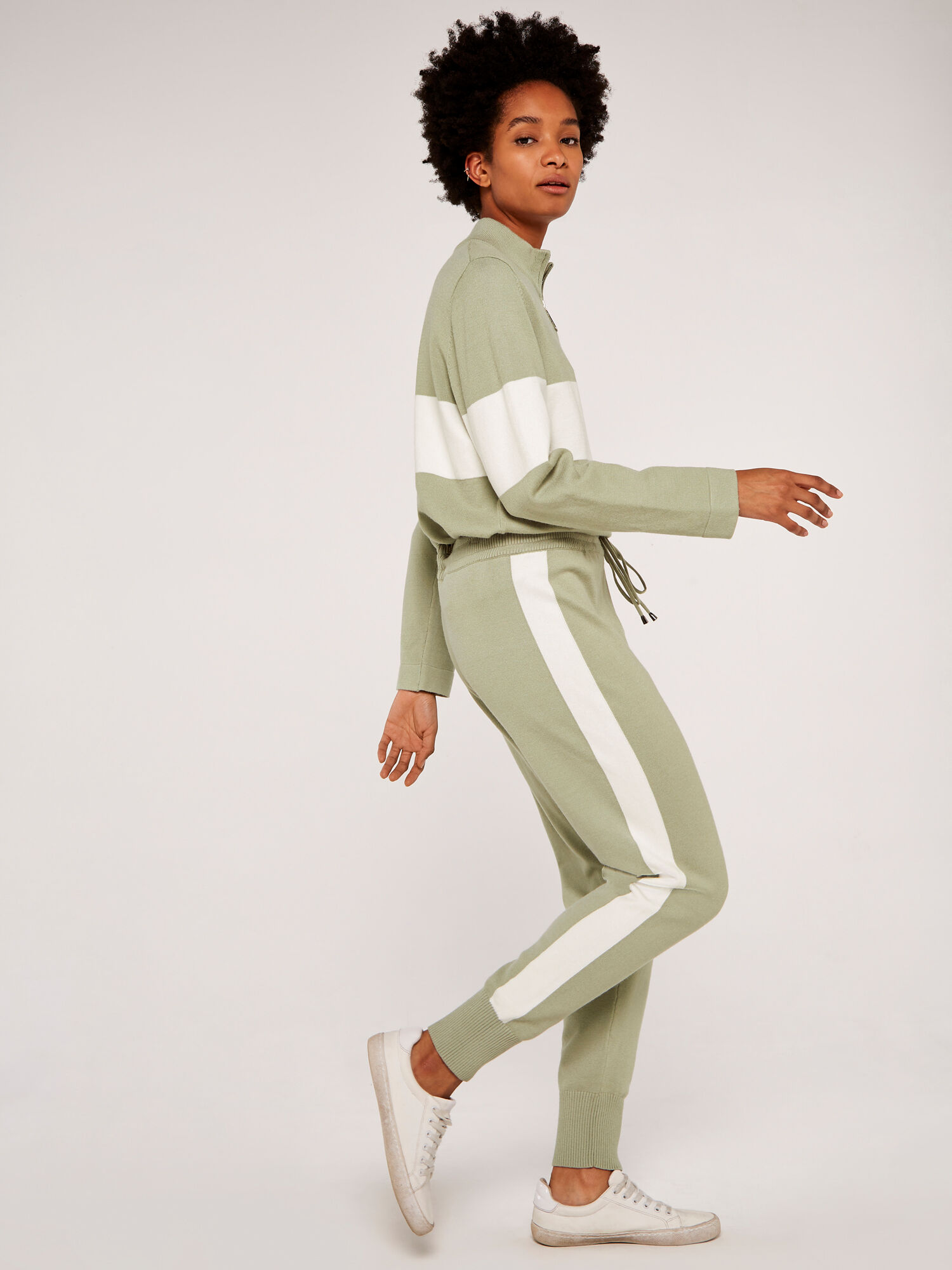 Side Stripe Joggers | Apricot UK