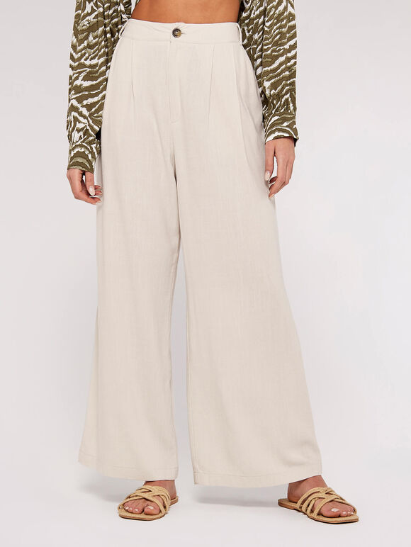 Palazzo Trousers, Stone, large
