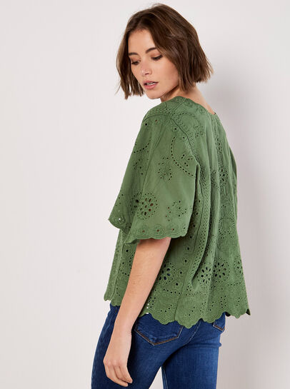 Embroidered Cotton Top