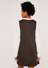 Arrow Pinafore Dress, Khaki, large