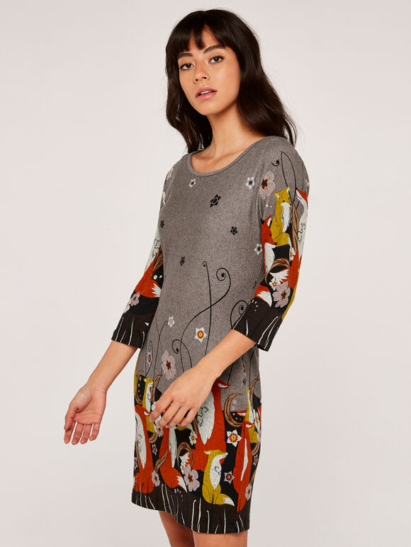 Foxes Dress, Stone, large