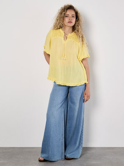Smocked Ruffle Top