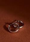 Silver Tone Hoop Earrings, Silver, large