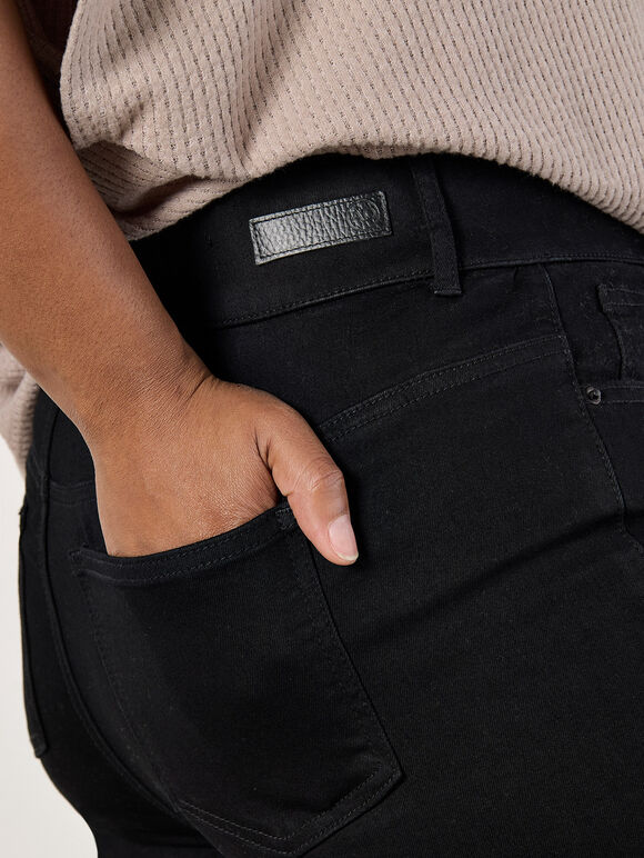 Curve Grace High-Waist Jeggings, Black, large