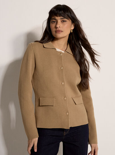 Cotton Knitted Jacket