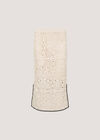 Crochet Circles Midi Skirt, Stone, large