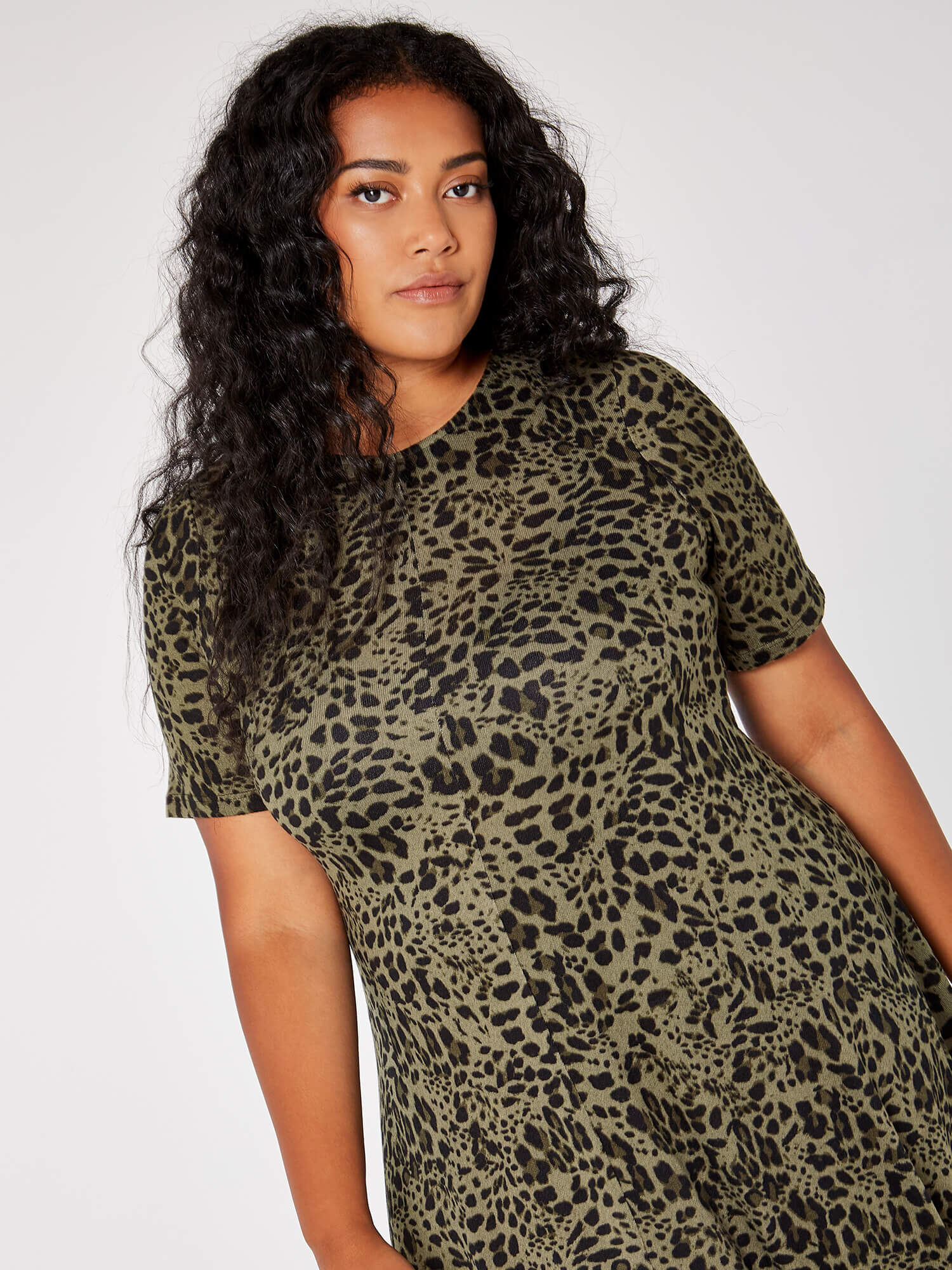 Leopard print curve dress on sale