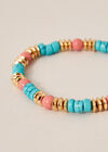 Turquoise Gold Bead Bracelet, Assorted, large