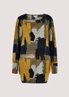 Paint Stroke Top, Navy, large