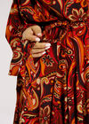 Swirl Flute  Mini Dress, Brown, large