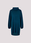 Soft Knit Mini Dress, Teal, large