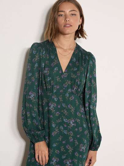 Floral Print Midi Dress