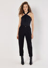 Twisted Knot Sleeveless Top, Black, large