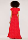 Textured Dot Maxi Dress, Red, large