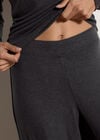 Soft-Touch Wide-Leg Trousers, Dark Grey/Charcoal, large